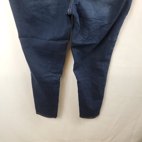 Angels Forever Young Womens Sz 18W Dark Blue Wash Skinny Jeans - Picture 8 of 12